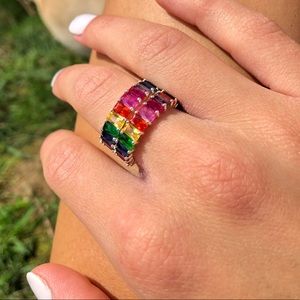 Adinas Jewels Jewelry - Adinas Jewels Rainbow Collection Rings. Adinas Jewels Jewelry - Adinas Jewels Rainbow Collection Rings.